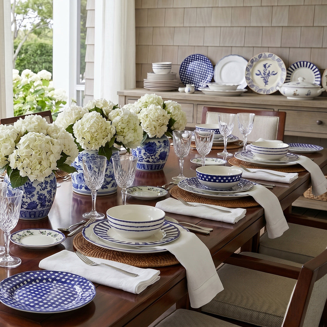 Blue and White Dinner Plates