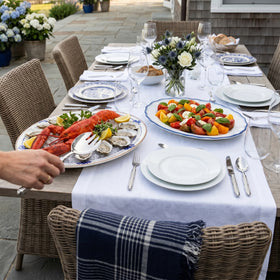 Blue and White Serving Platters