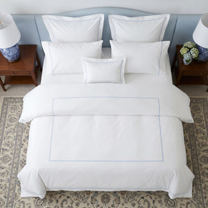 Blue and White Bedding