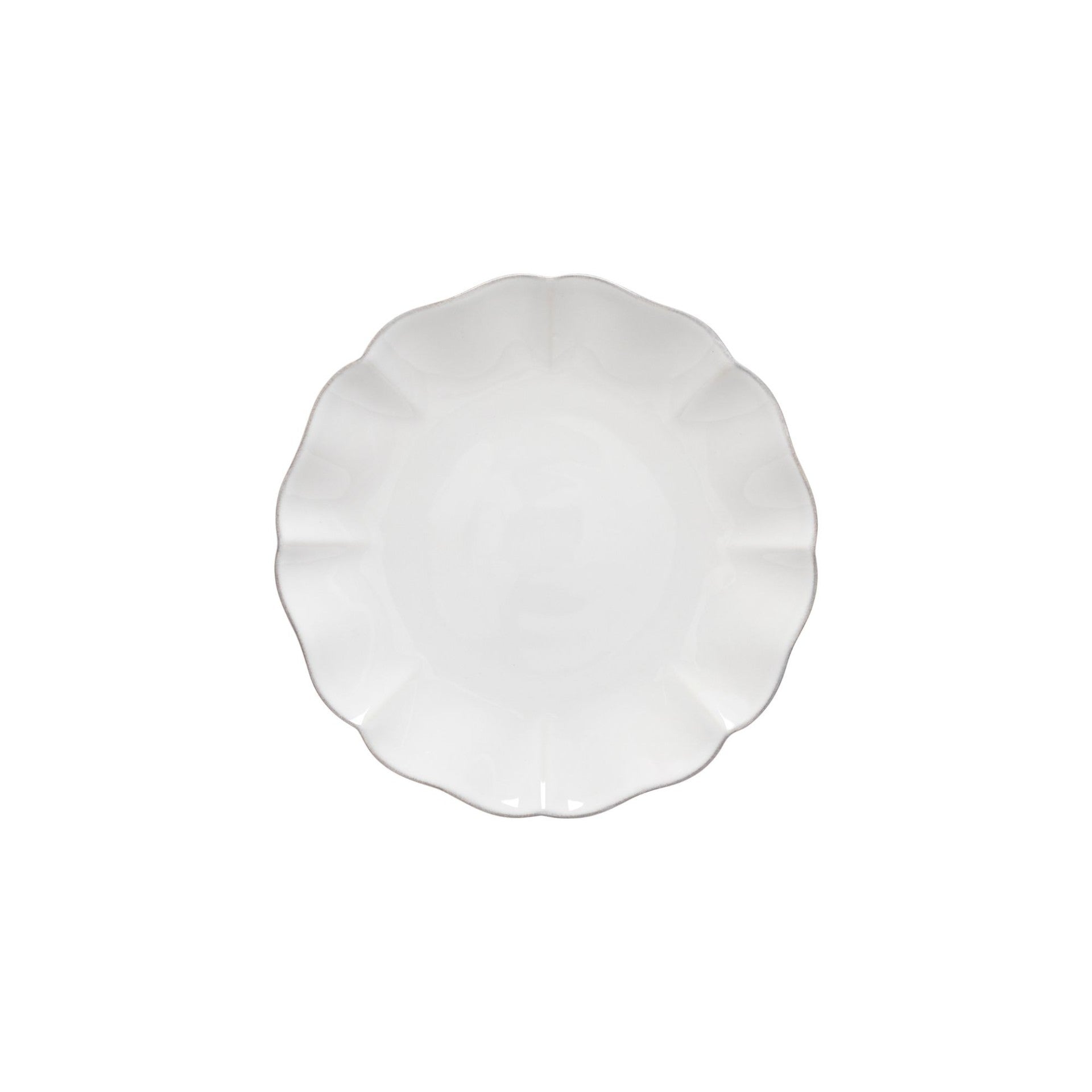 White round pillow on a white background