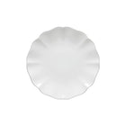 White ceramic plate on a white background