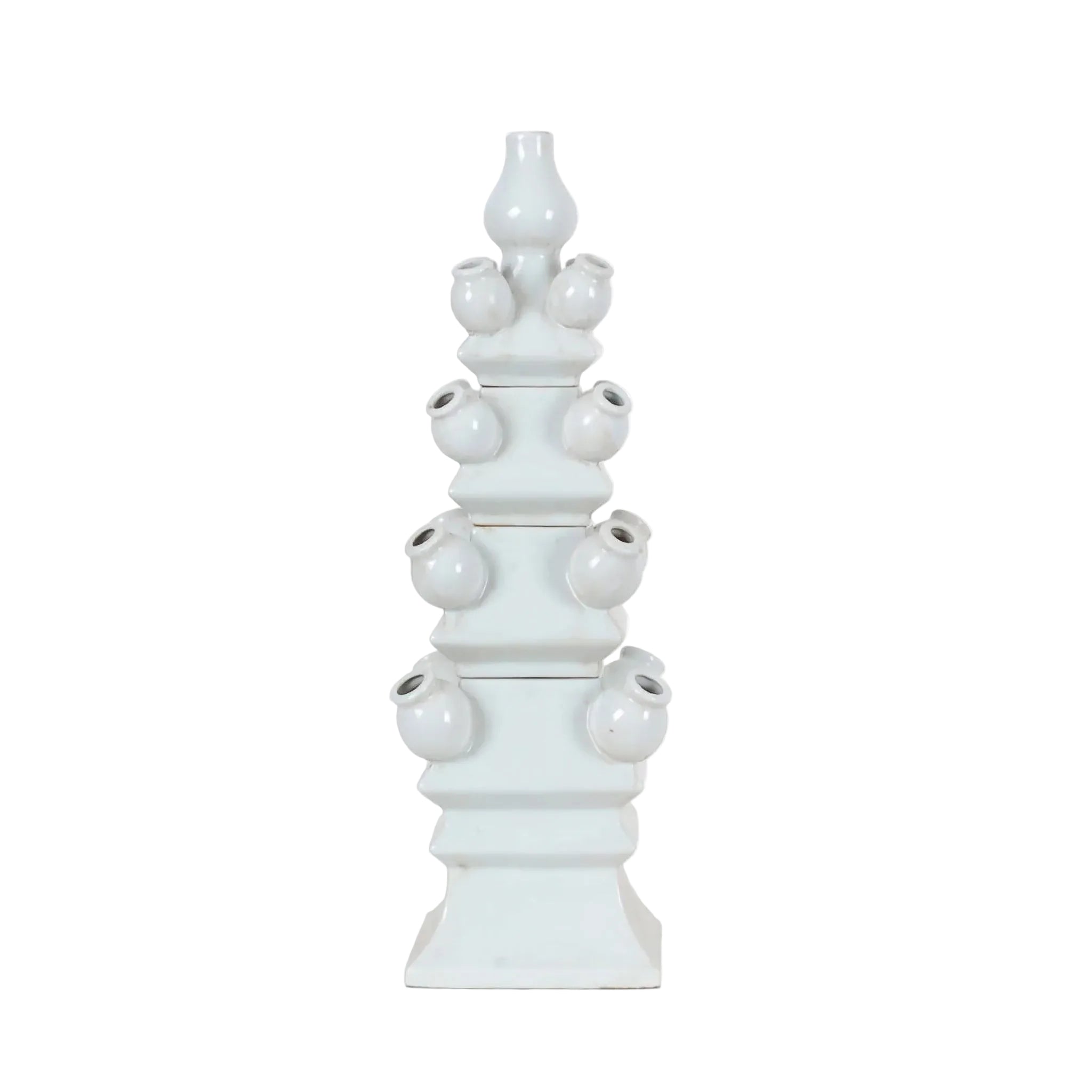23″ Antique White 4-layer Tulipiere