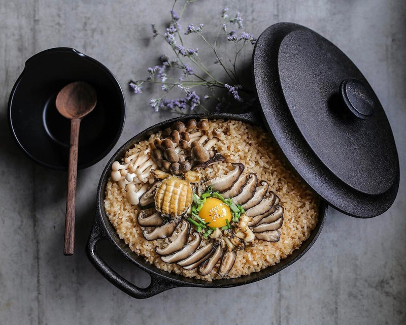 6.3 qt Oval Cast Iron Dutch Oven by Skeppshult-Dutch Ovens-Skeppshult-Hamptons Blue