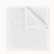 White textured sheet on a white background