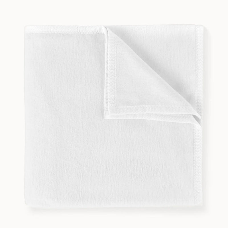 White textured sheet on a white background