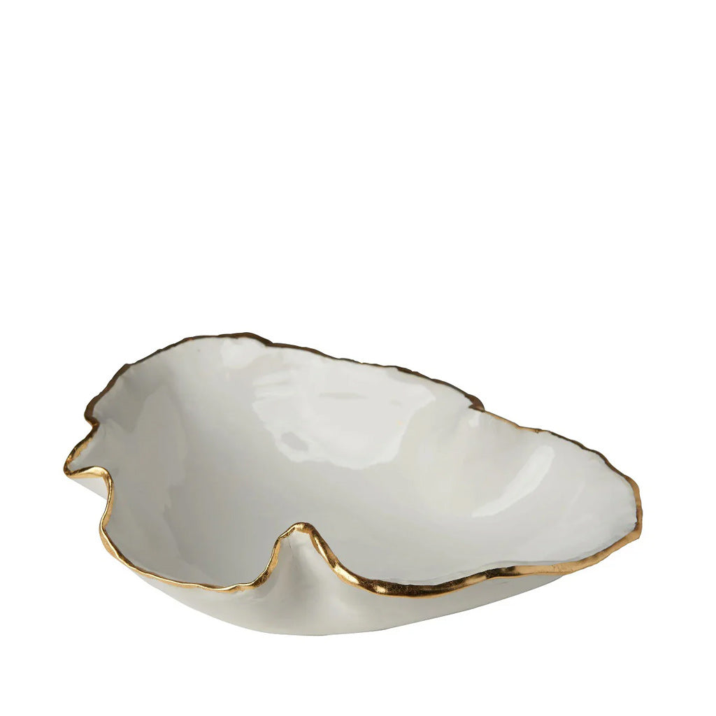 Atelier Free Form Bowl with Gold Trim