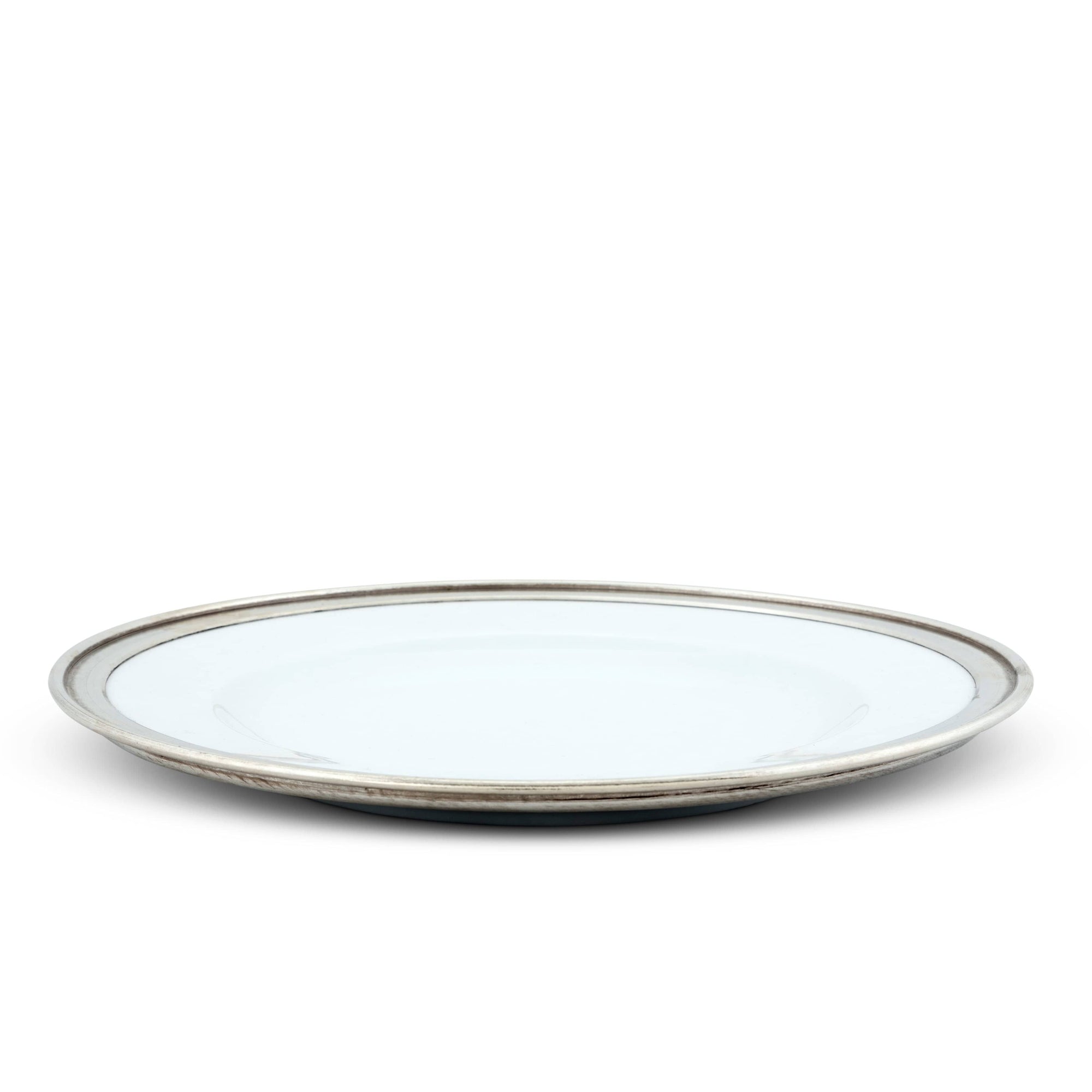 Classic Pewter Rim Dinner Plate
