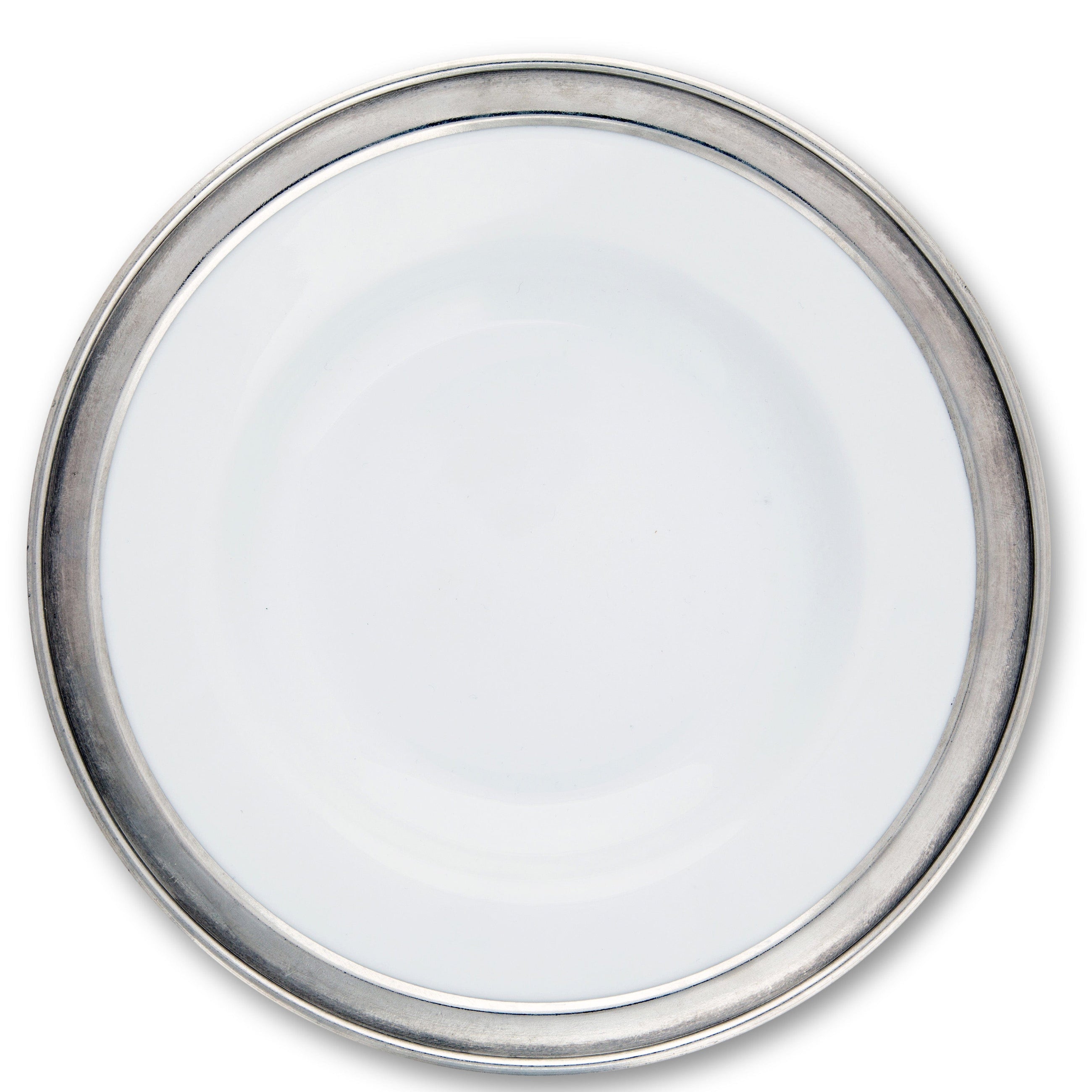 Classic Pewter Rim Dinner Plate