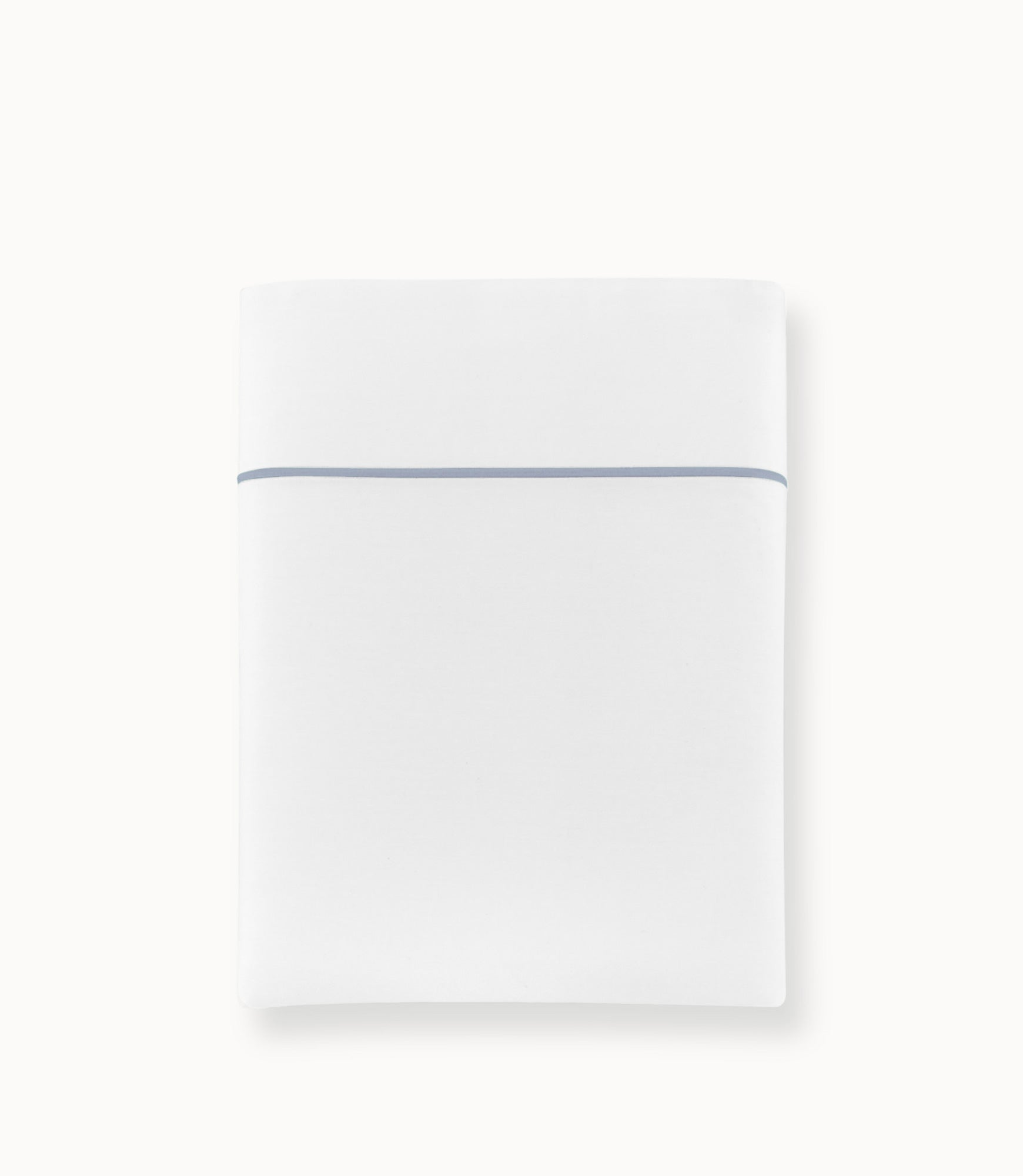 Soprano II Sateen Flat Sheet Wedgewood