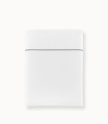 Soprano II Sateen Flat Sheet Wedgewood