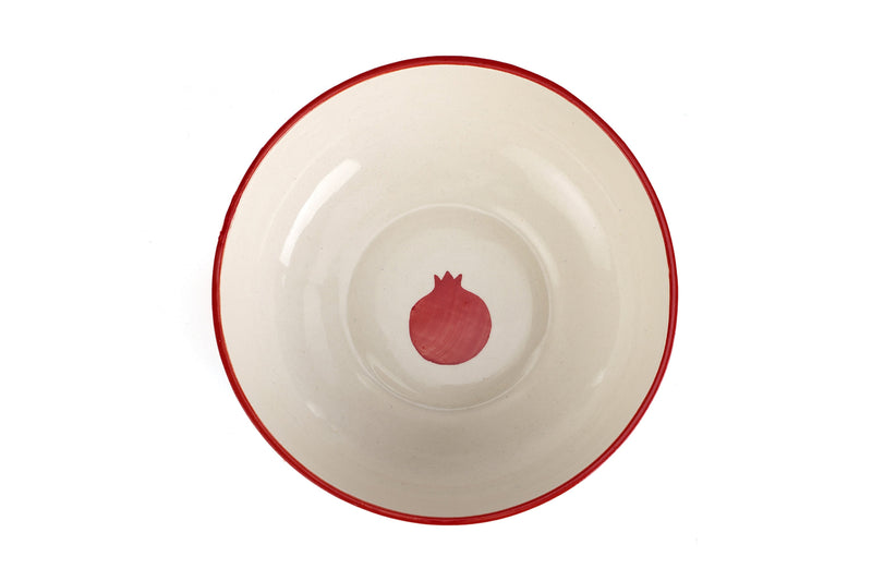 Indian Anaar Bowl, Red - 2.5x7 Inches (Set of 4)