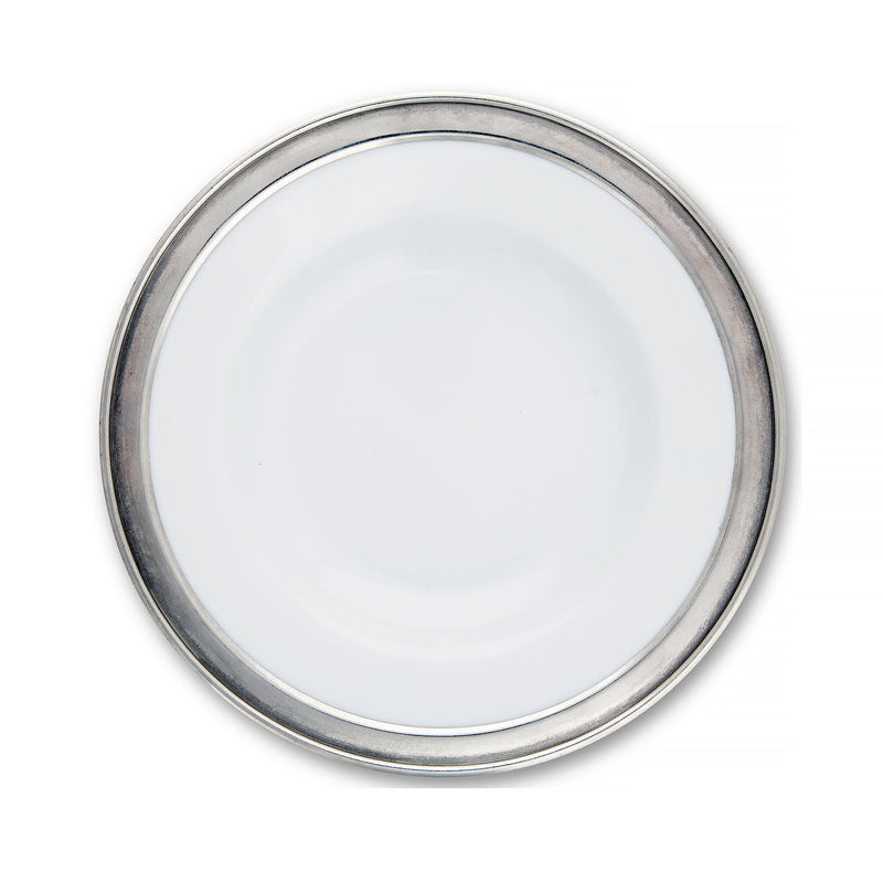Classic Pewter Rim Dinner Plate