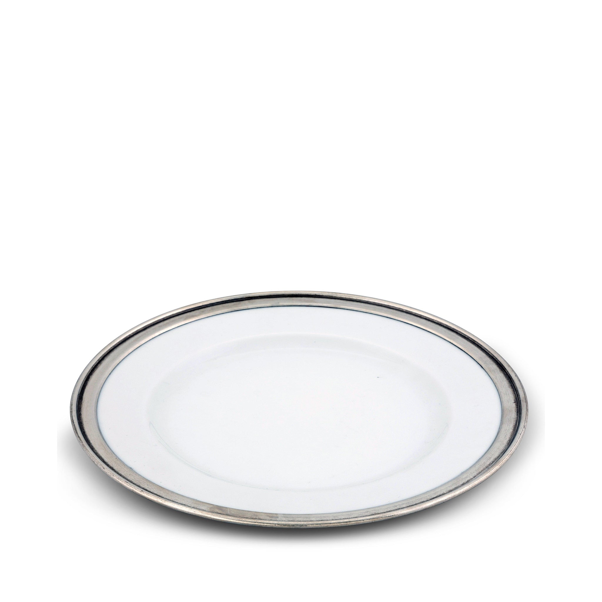Classic Pewter Rim Dinner Plate