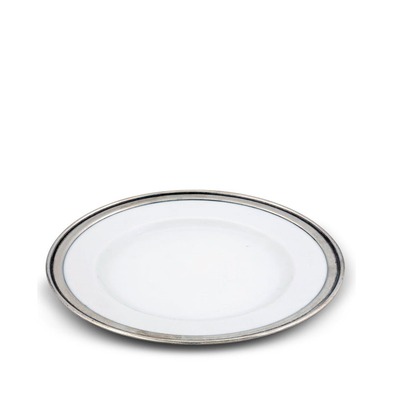 Classic Pewter Rim Dinner Plate