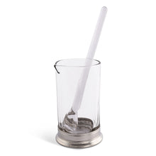 Mixing Pitcher and Stirrer - Hatched Glass