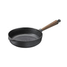 9.75" Deep Cast Iron Skillet with Walnut Handle by Skeppshult