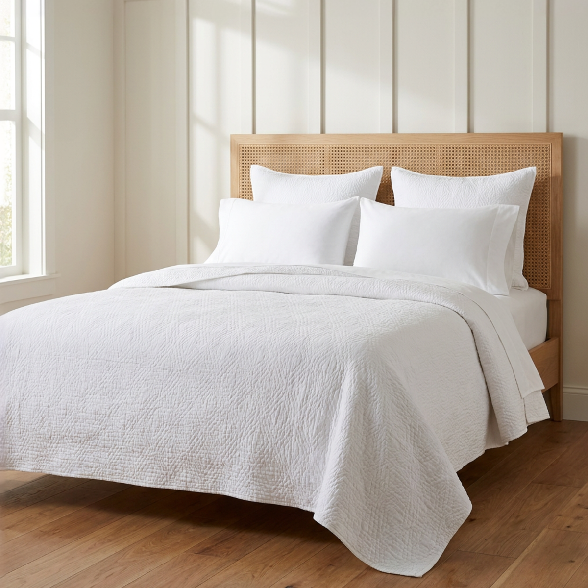Diamond Cotton Coverlet, Snow White