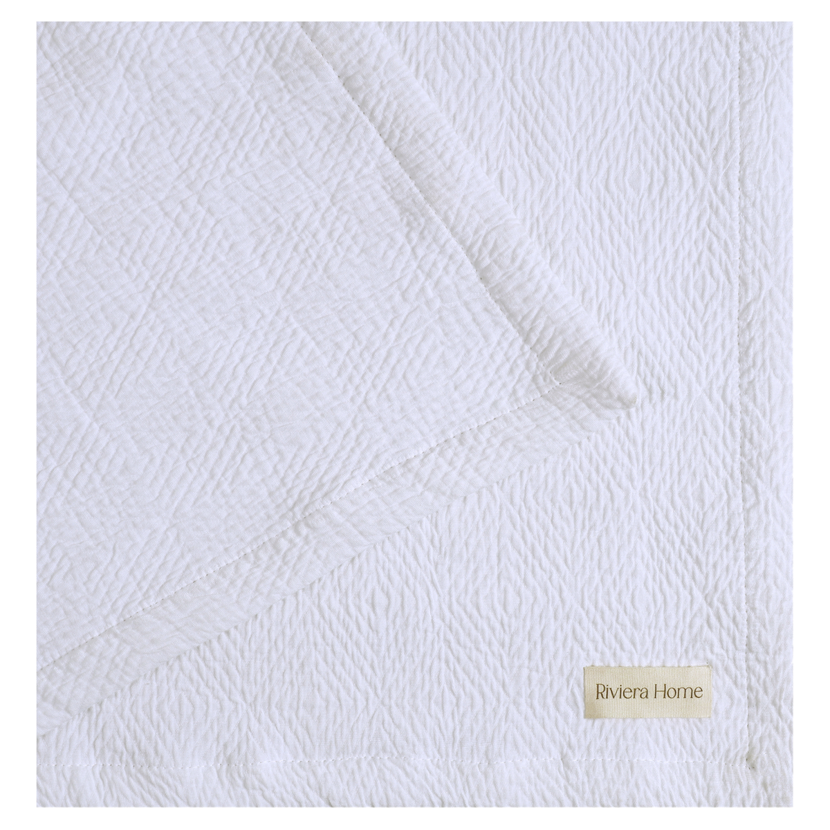 Diamond Cotton Coverlet, Snow White