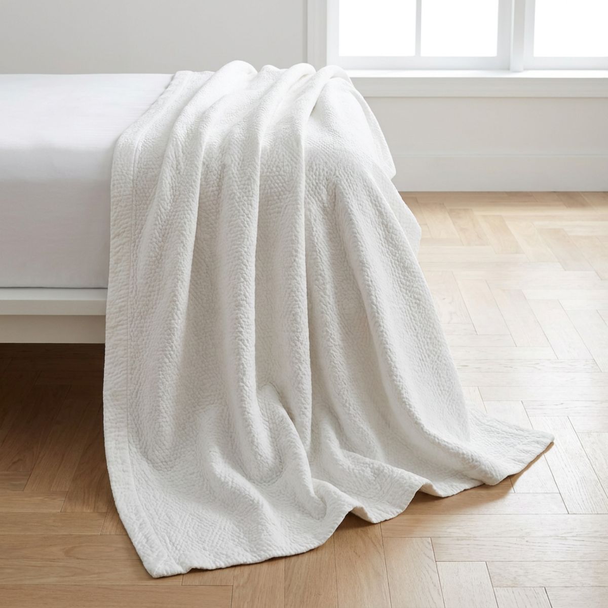 Diamond Cotton Coverlet, Snow White
