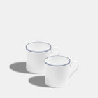Double Line Cobalt Large Mugs by Richard Brendon Set of 2