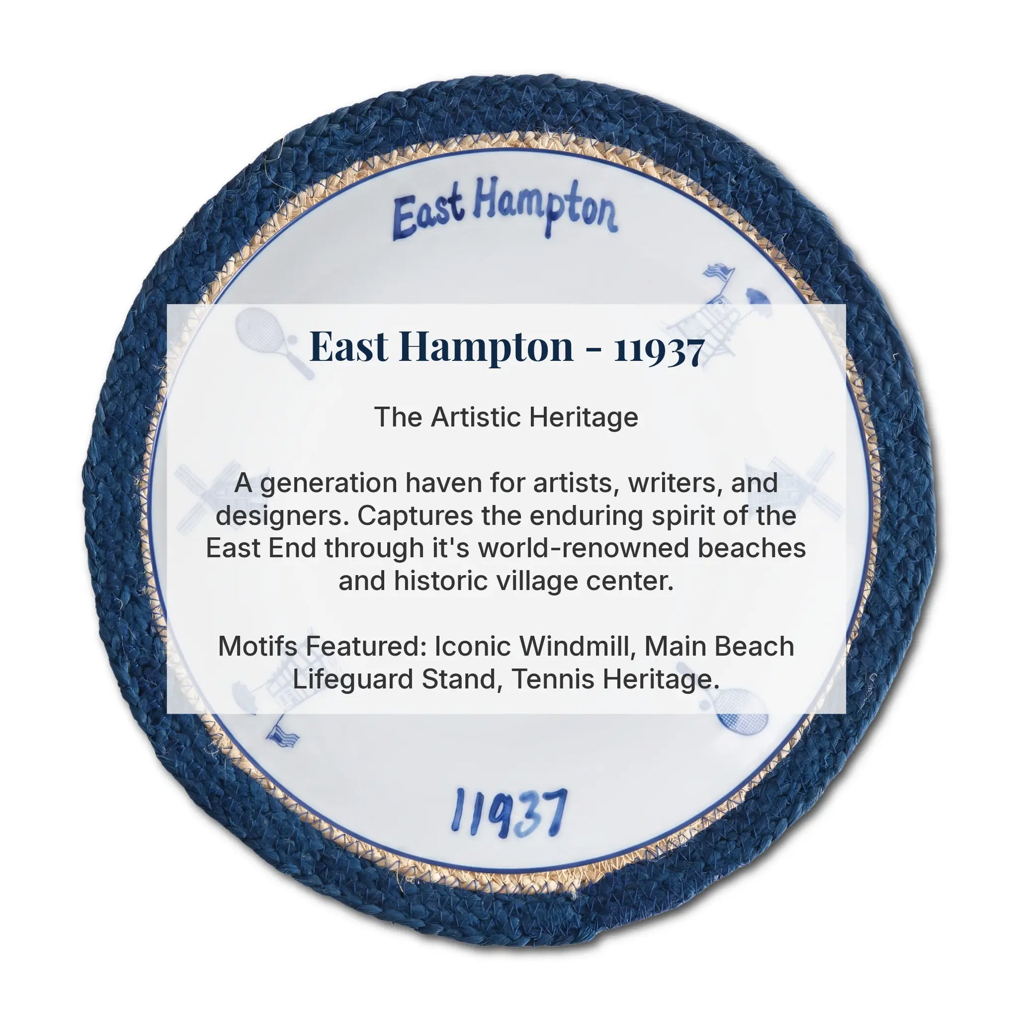 Hamptons Town Dinner Plates - Set of 4