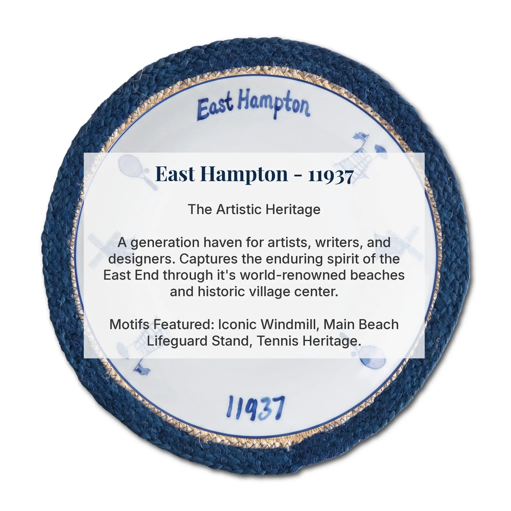 Hamptons Town Dinner Plates - Set of 4