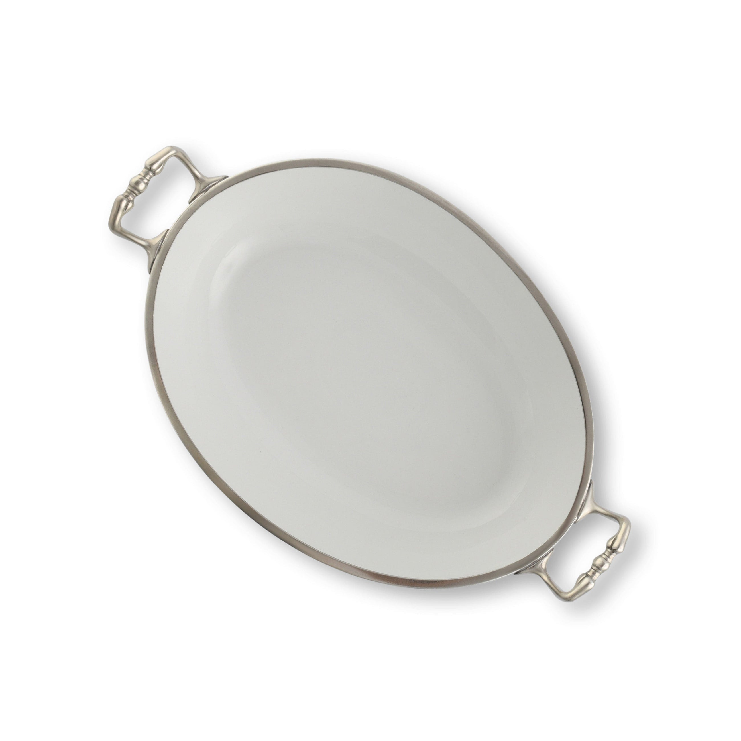 Oval Bowl Porcelain with Handles