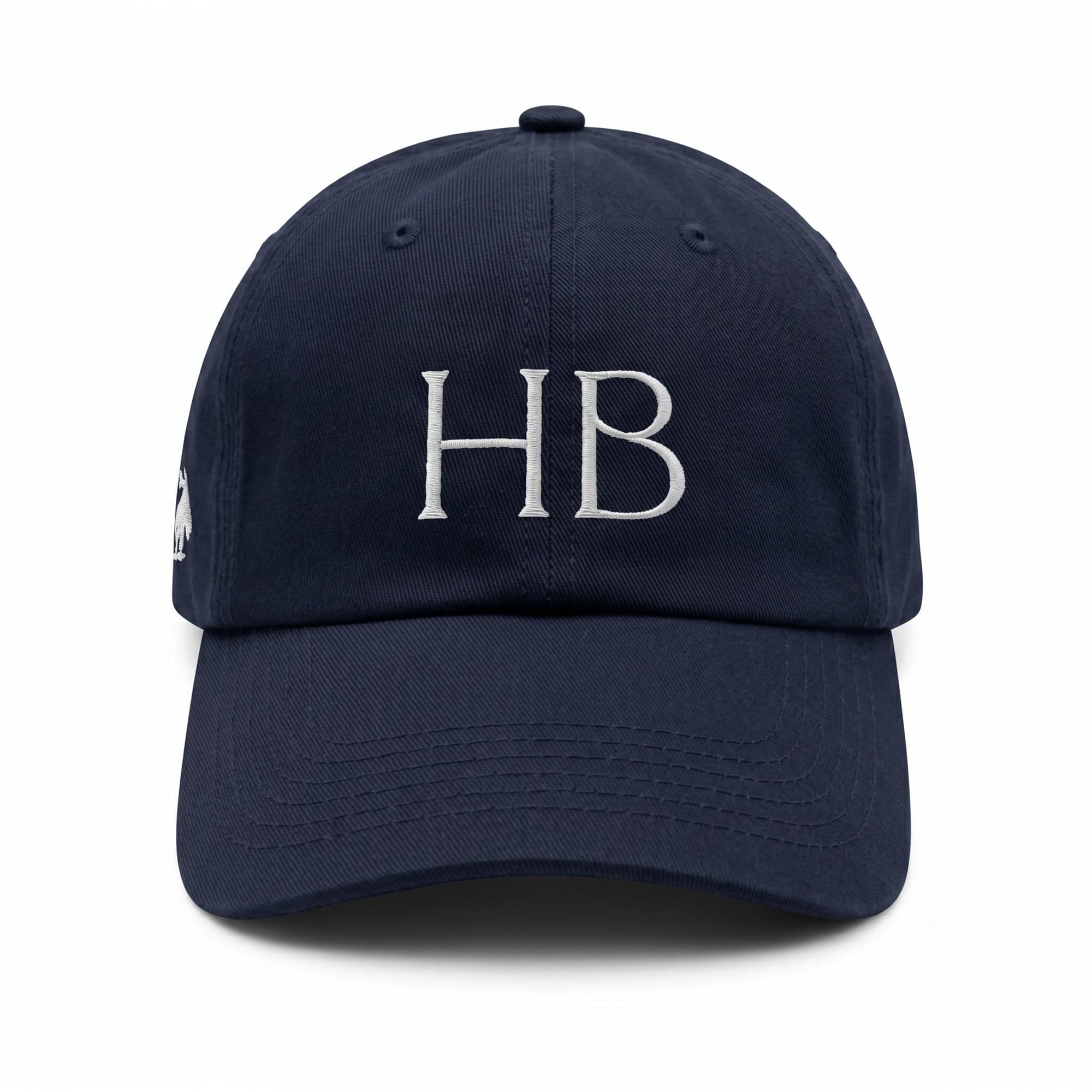 Hamptons Blue Baseball Cap - Monogram & Emblem (Blue)