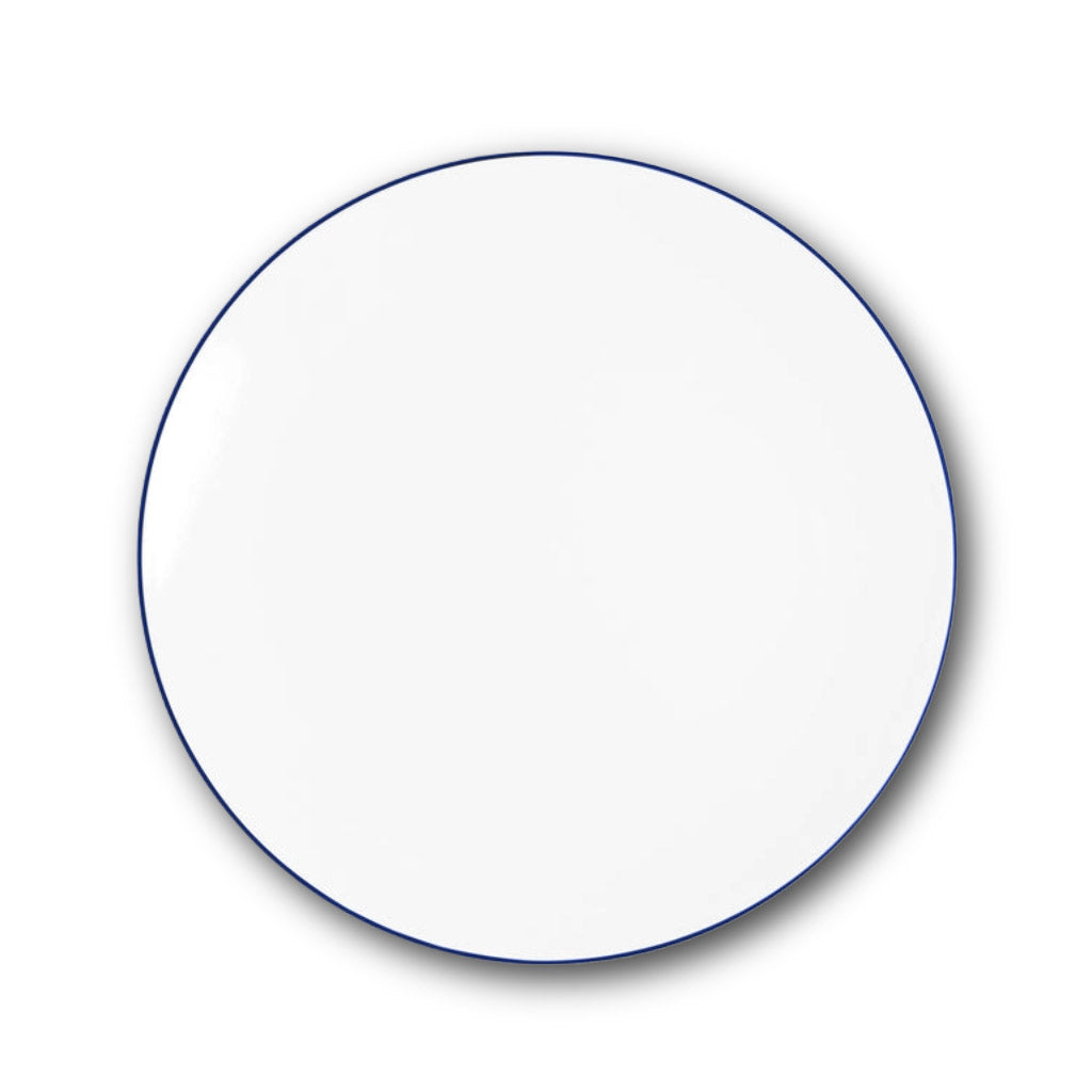 Line Coupe Side Plates (24cm) - Set of 2 by Richard Brendon Cobalt