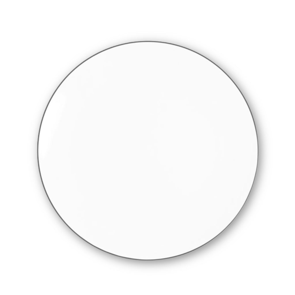 Line Coupe Side Plates (24cm) - Set of 2 by Richard Brendon Matte Black