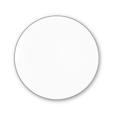 Line Coupe Side Plates (24cm) - Set of 2 by Richard Brendon Matte Black