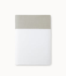 Mandalay Linen Cuff Flat Sheet Platinum