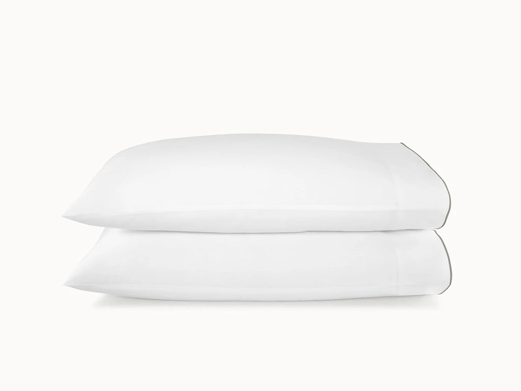 Two white pillows on a white background