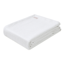 Mini Diamond Cotton Coverlet, Snow White