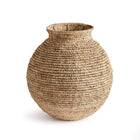 Teardrop woven large vase on white background