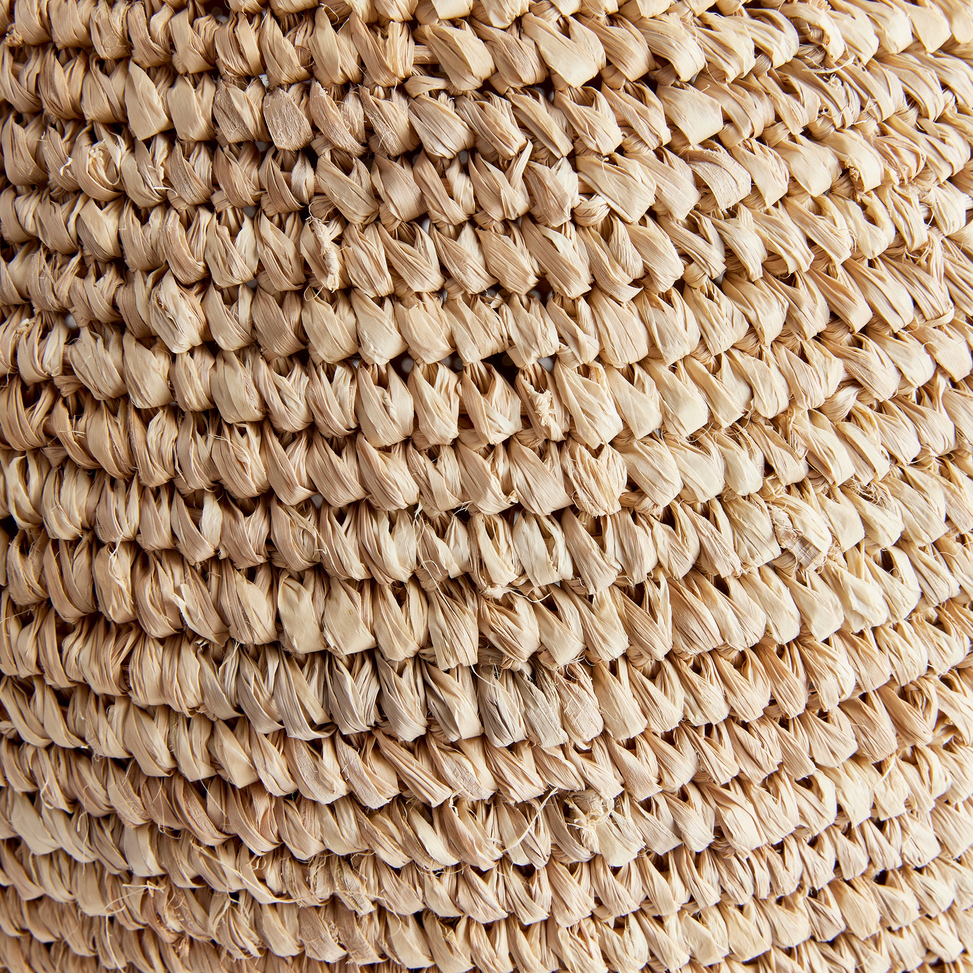 Close up of woven vase