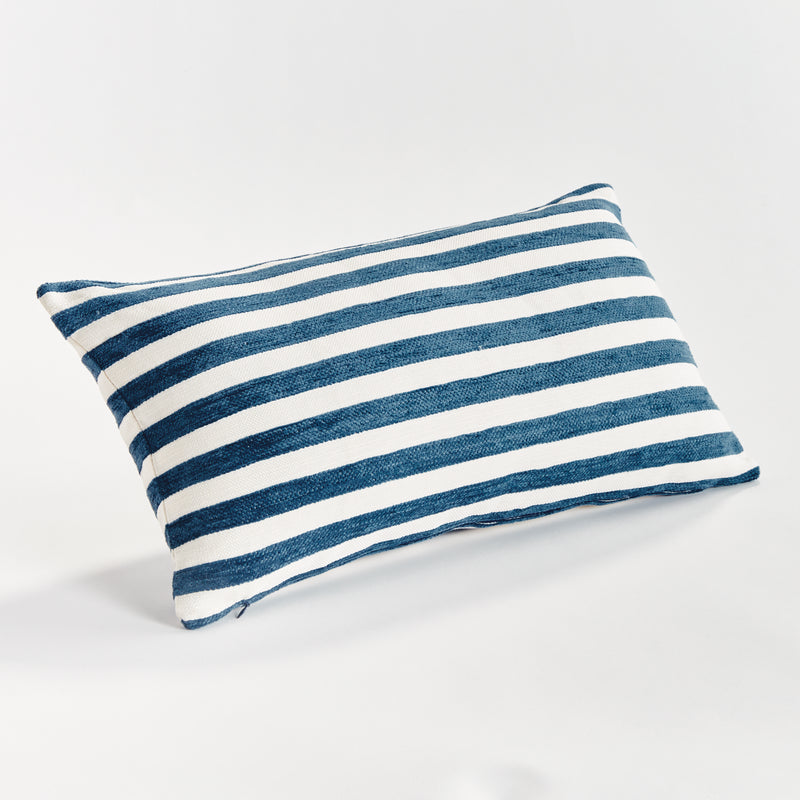 Gideon Lumbar Indoor-Outdoor Pillow-Throw Pillows-Napa Home & Garden-Hamptons Blue