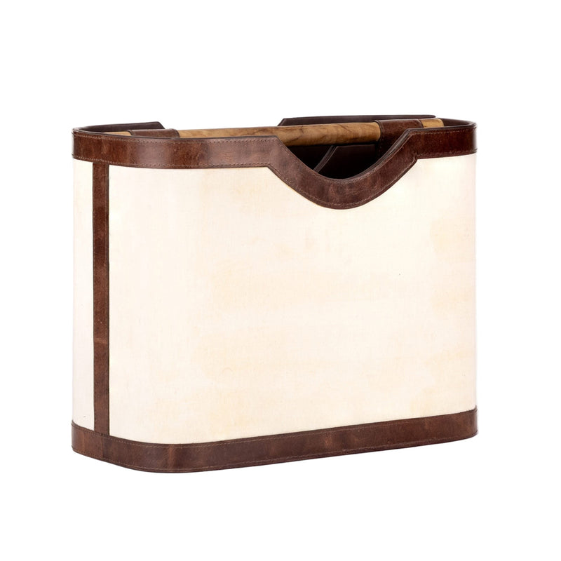 Office Magazine Basket-Magazine Baskets-Go Home-Hamptons Blue