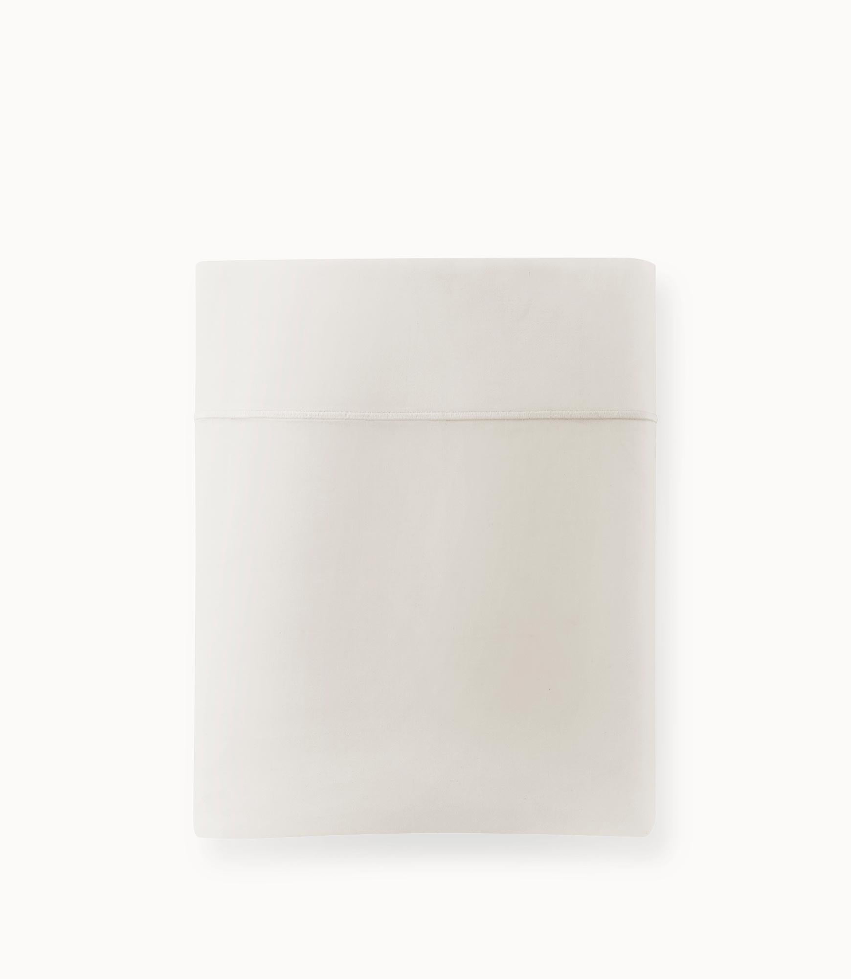 Soprano Sateen Flat Sheet-Flat Sheet-Peacock Alley-Twin/Twin XL-White-Hamptons Blue