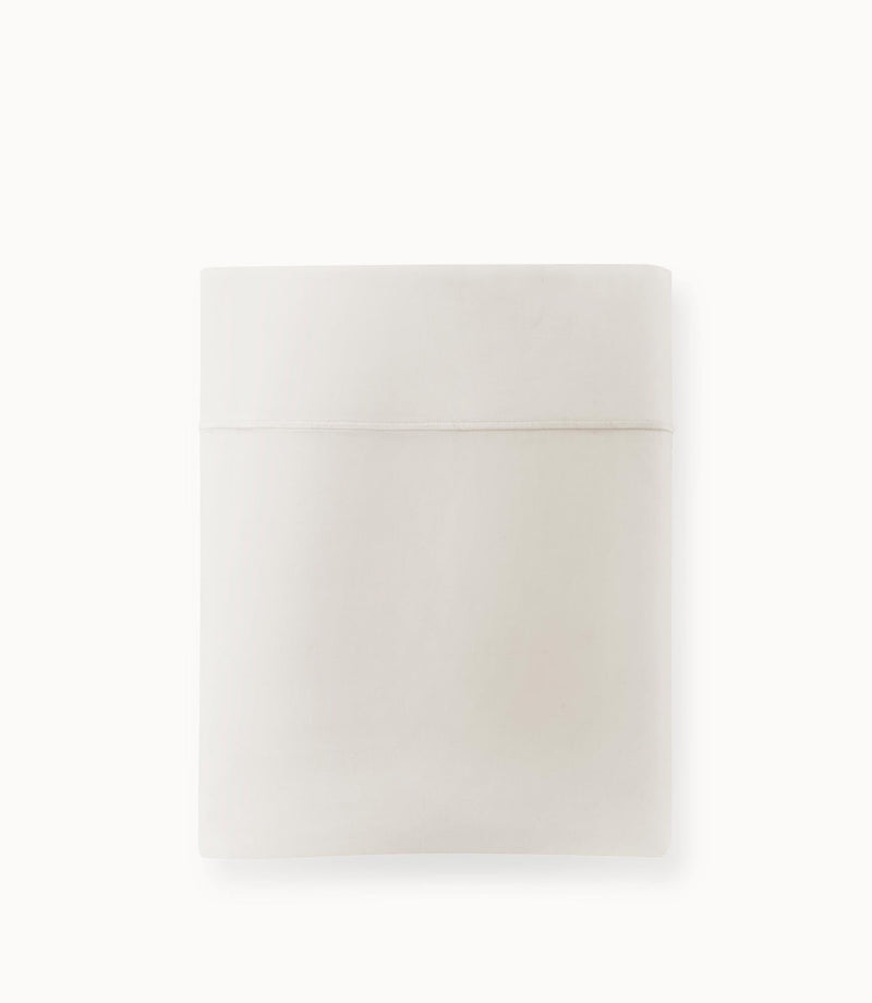 Soprano Sateen Flat Sheet-Flat Sheet-Peacock Alley-Twin/Twin XL-White-Hamptons Blue