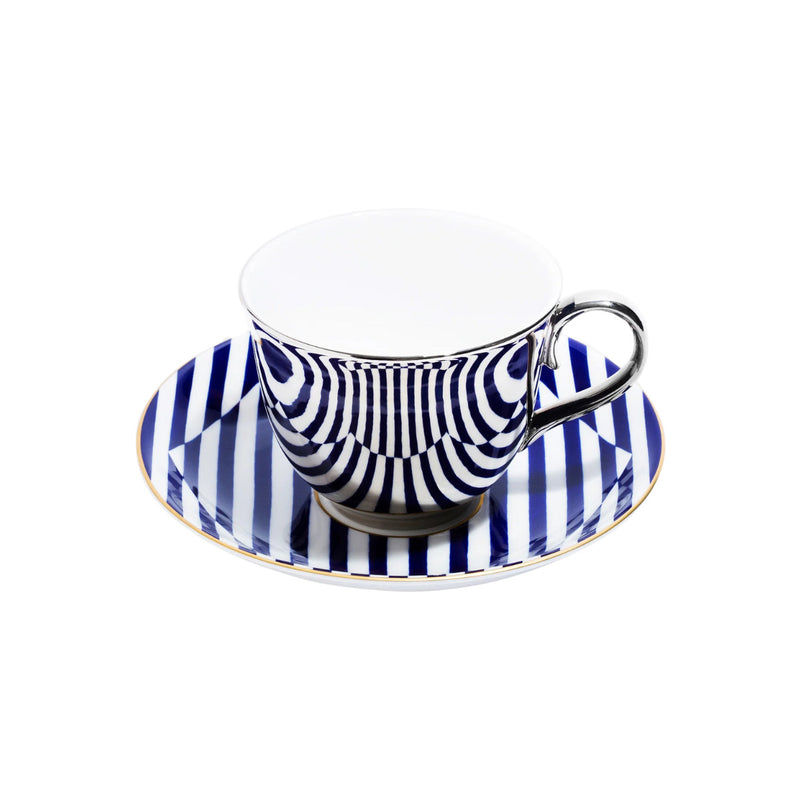 Platinum Teacup & Saucer by Richard Brendon