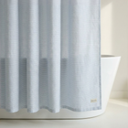 Rio Yarn Dyed Shower Curtain, Pearl Blue