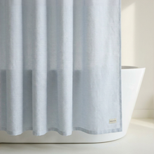 Rio Yarn Dyed Shower Curtain, Pearl Blue