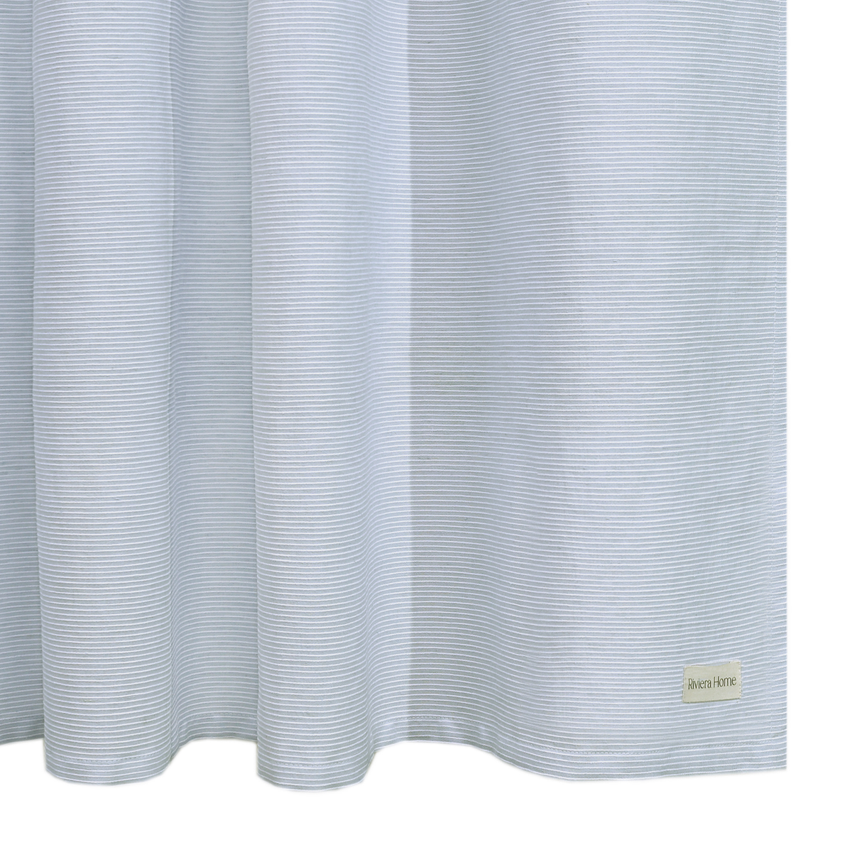 Rio Yarn Dyed Shower Curtain, Pearl Blue