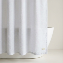 Rio Yarn Dyed Shower Curtain, Snow White
