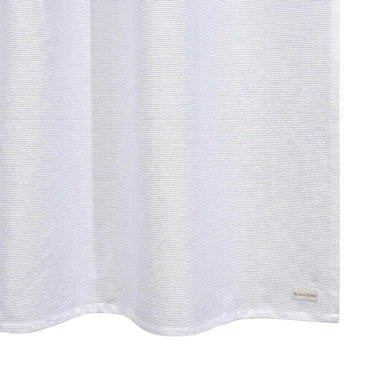 Rio Yarn Dyed Shower Curtain, Snow White