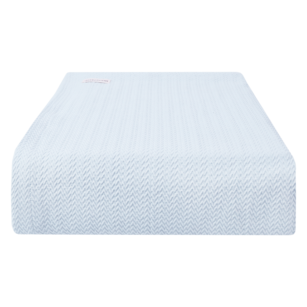 Ripple Yarn Dyed Coverlet, Pearl Blue