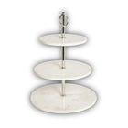 Round Marble Fruit Stand