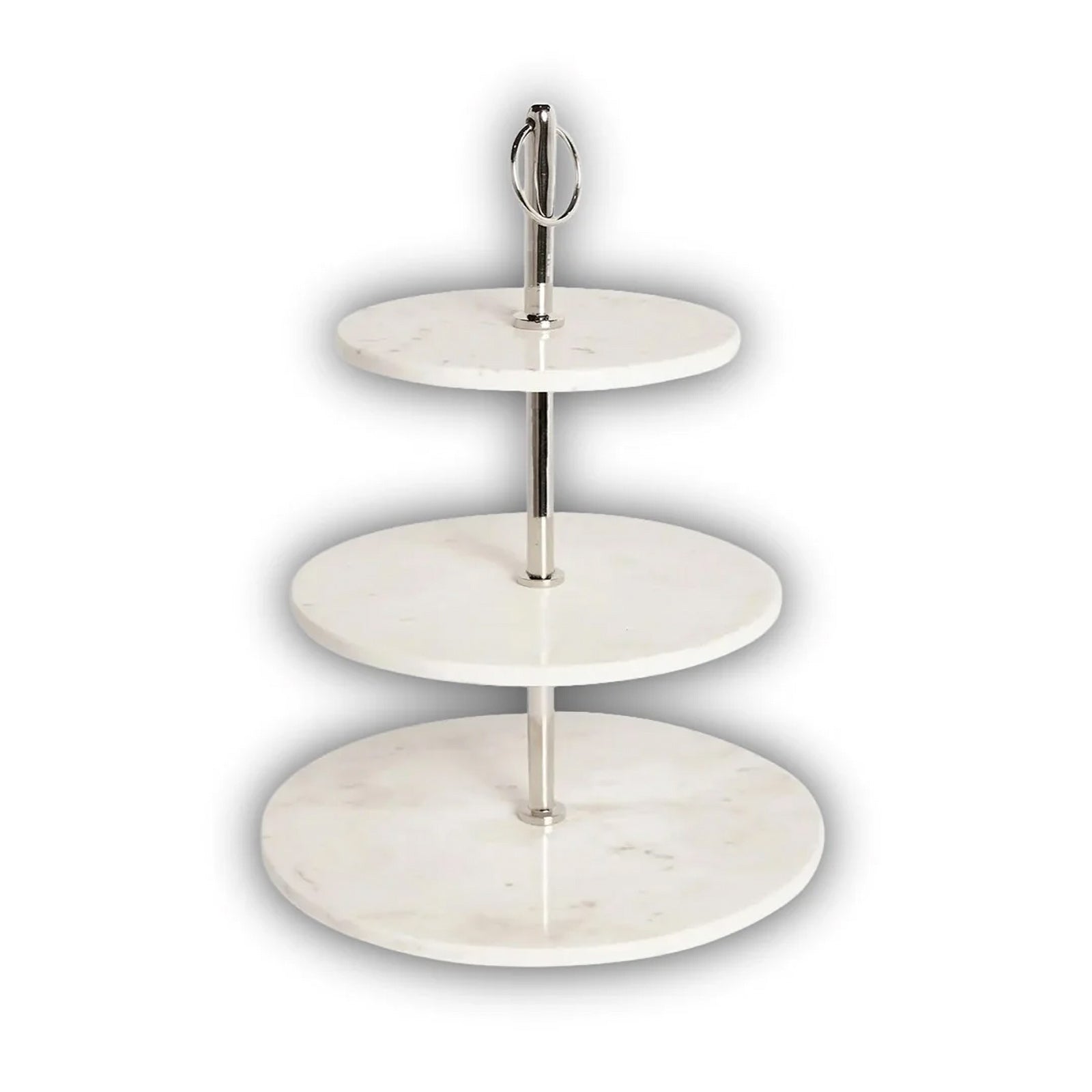 Round Marble Fruit Stand