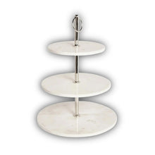 Round Marble Fruit Stand